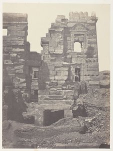 Médinet-Habou, Nördliche Fassade des Gynäkeions von Ramses-Méiamoun; Theben von Maxime Du Camp