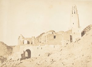 Moschee von Belal, südlich von Philae, rechte Uferseite, 11. April 1850 von Maxime Du Camp