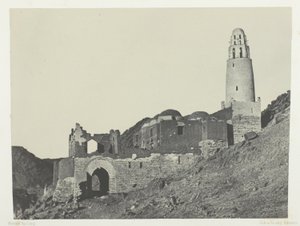 Moschee von Bellal im Dorf Bab; Nubien von Maxime Du Camp
