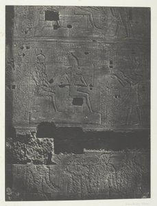 Westliche Mauer, Großer Tempel der Isis in Philae; Nubien, Tafel 78 aus dem Album "Ägypten, Nubien, Palästina und Syrien" (1852) von Maxime Du Camp