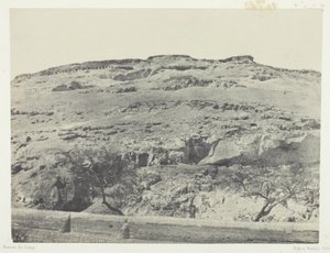 Nekropole des alten Lycopolis, Oberägypten, Tafel 12 aus dem Album "Egypte, Nubie, Palestine et Syrie" (1852) von Maxime Du Camp