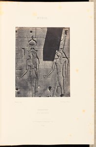 Nubien. Kalabscheh. Isis und Horus-Arsiési von Maxime Du Camp