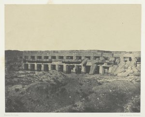 Palais de Karnak, Private Apartments des Palastes, Promenoir de Tôthmès III; Theben von Maxime Du Camp