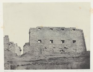 Palais de Karnak, Große Pylone des Südwestens; Theben von Maxime Du Camp