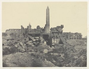 Palais de Karnak, Granitheiligtum und Hypostylsaal; Theben von Maxime Du Camp