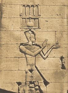 Ptolemäus-Cäsarion - Basrelief des Tempels von Kalabcheh Talmis, 8. April 1850 von Maxime Du Camp