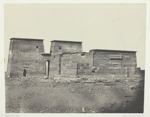 Tempel von Dakkeh (Ancienne Pselcis); Nubien, Tafel 94 aus dem Album "Ägypten, Nubien, Palästina und Syrien" (1852)