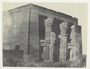 Tempel von Dakkeh, Naos; Nubien, Tafel 95 aus dem Album "Ägypten, Nubien, Palästina und Syrien" (1852) von Maxime Du Camp