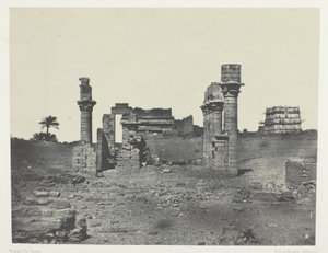 Tempel von Hermontis, Oberägypten, Tafel 63 aus dem Album "Ägypten, Nubien, Palästina und Syrien" (1852)
