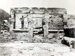 Tempel der Hathor in Dendarah, 28. Mai 1850