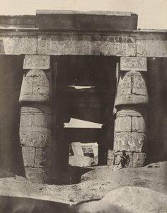 Theben: Karnak, Portikus des Tempels von Khons von Maxime Du Camp