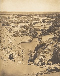 Vue cavalière de la seconde cataracte, prise du haut de Djebel-Aboucir, 24. März 1850