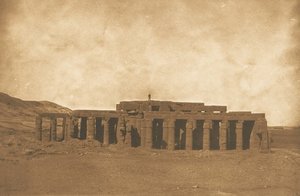 Allgemeine Ansicht der Ruinen des Rhamesseum, in Theben Grab des Osymandian, 1849-50 von Maxime Du Camp