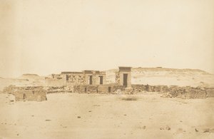 Allgemeine Ansicht des Tempels und des Dorfes Deboude Parembole, 10. April 1850
