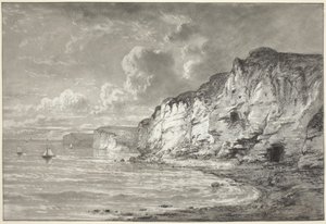 Klippen entlang der Normandieküste