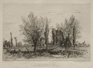 In den Feldern von Cénon, 1876 von Maxime Lalanne