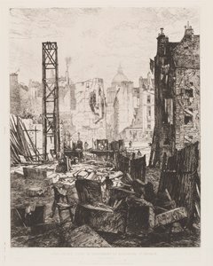 Abriss für die Eröffnung des Boulevard St. Germain