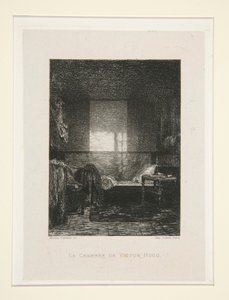 Das Schlafzimmer von Victor Hugo, pl. 11 aus der Suite Chez Victor Hugo von Maxime Lalanne
