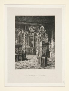 Die Eichen Galerie, pl. 6 aus der Suite Chez Victor Hugo von Maxime Lalanne