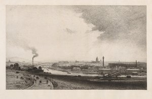Paris im Jahr 1867, Blick vom Trocadero, 1867 von Maxime Lalanne