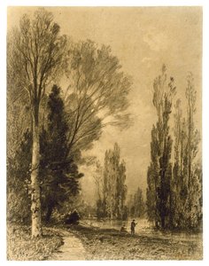 Flusslandschaft am Abend von Maxime Lalanne