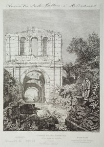 Ruinen des Gallien-Palastes in Bordeaux, 1866-1868 von Maxime Lalanne