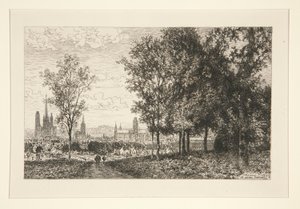 Ansicht von Rouen von Maxime Lalanne