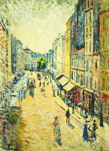 Eine Straße in Abbesses, 1895 von Maximilien Luce