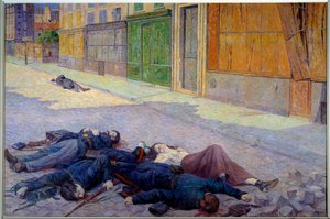 Eine Straße in Paris im Mai 1871 oder die Kommune von Maximilien Luce