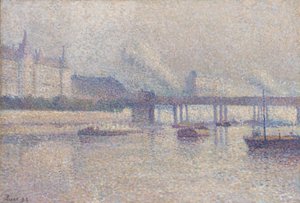 Die Ufer der Seine in Paris von Maximilien Luce