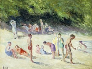 Die Badenden von Mericourt von Maximilien Luce