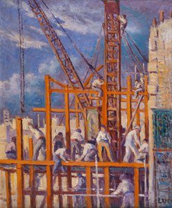 Die Baustellen von Paris, Boulevard de la Madeleine von Maximilien Luce