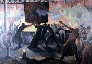 Die Gießerei von Maximilian von Maximilien Luce