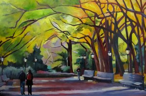 Lebendiger Herbstpark von Maxine Shore