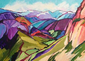 Lebendige Berglandschaft