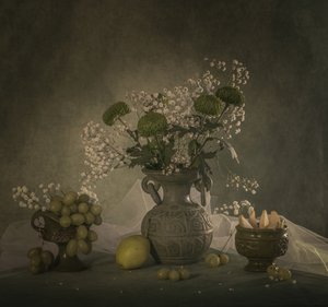 Stimmungsvolles Blumen Stillleben