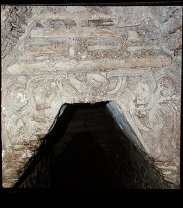 Schnitzerei aus dem Keller des Palastes, Spätklassische Maya (Foto) von Mayan Mayan