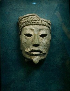 Totenmaske, Comalcalco, Tabasco, Mexiko