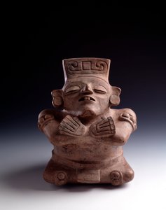 Präkolumbische Kunst, Maya-Zivilisation, klassische Periode: Anthropomorphe Tonvase