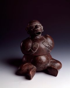Präkolumbische Kunst, Maya-Zivilisation, Initialperiode: Anthropomorphe Tonvase von Mayan Mayan