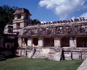 Präkolumbische Zivilisation: Blick auf die Stätte von Palenque