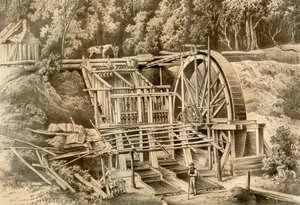 Quarzbrechmühle, Australien, 1879