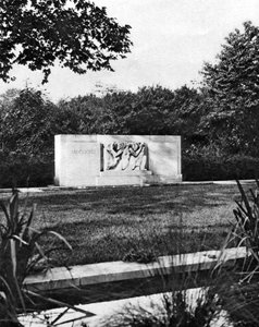Hyde Park Vogelreservat und Hudson Memorial, London, 1926-1927