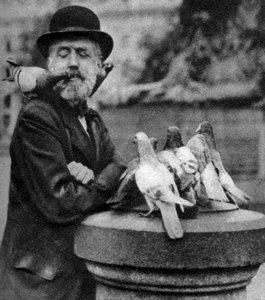 Tauben von St. Pauls mit einem Vagabunden, London, 1926-1927 von McLeish