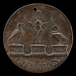 Cherub, Schwan und Adler (Rückseite)