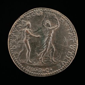 Apollo verfolgt Daphne [Rückseite], 1556 von Medallist R.C.