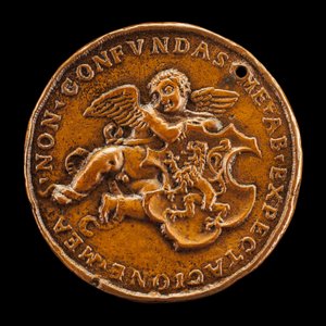 Putto hält die Waffen von Vitry [Rückseite], 1518 von Medallist of 1518