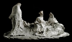 Gespräch im Garten. Skulptur von Medardo Rosso von Medardo Rosso