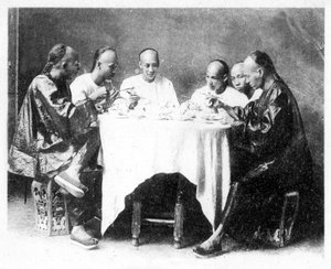 Essenszeit, Hongkong, China, ca. 1900er