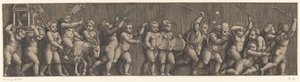 Fries mit Prozession von Putti von Meester van de Dobbelsteen